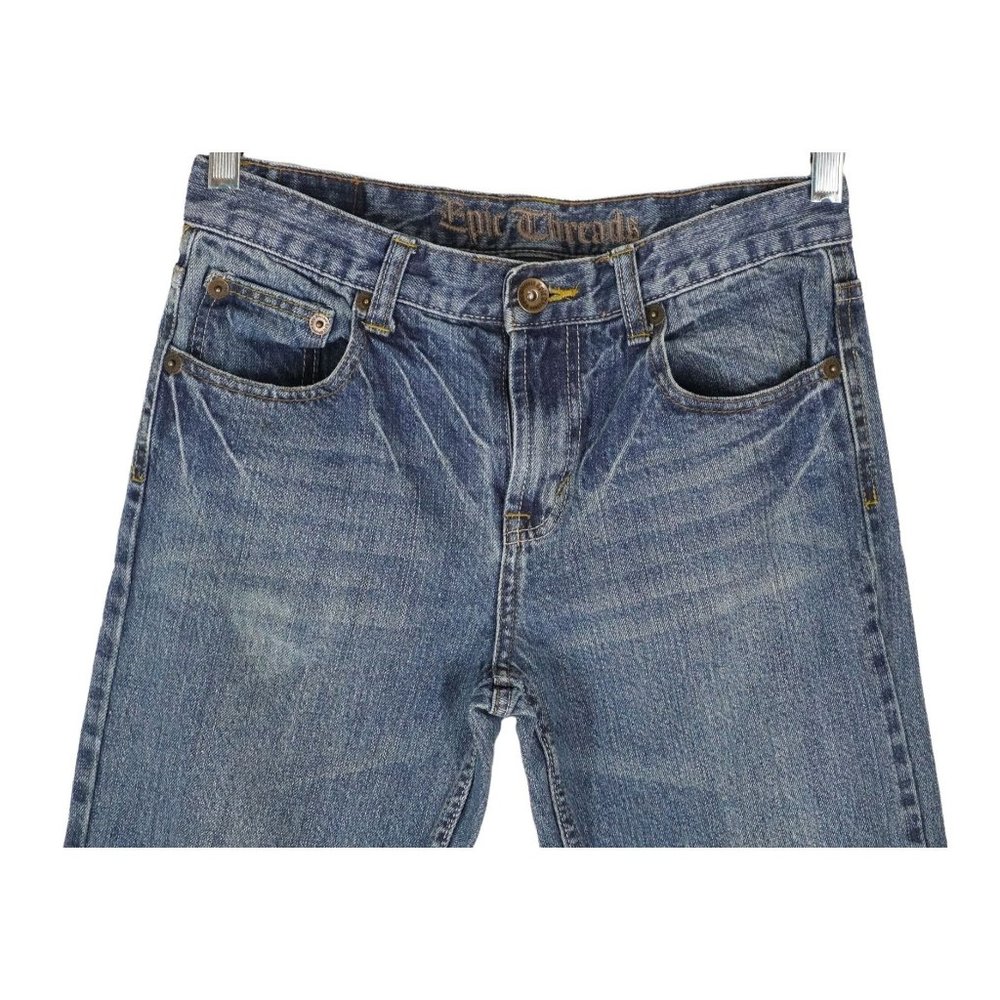 Epic‎ Threads Jeans Size 14 Distressed Blue Denim 28 in Waist Unisex